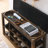 Adjustable Height Long Bench, Rubberwood Frame, Comfortable Pu Leather And Sponge Seat, Concealed Storage Design, Three Layers Of Ventilation Storage, Solid Wooden Legs, 22" Product Height, 33.7Kgs-1138774214