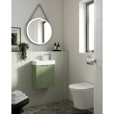 Deco Compact 400 mm Cloakroom Vanity with Drop In Basin