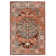 Ateao Oriental Medallion Red and Beige Soft Low Pile Area Rug