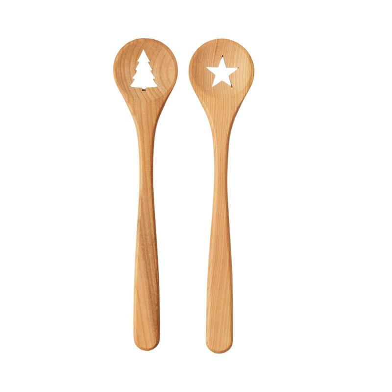 Euro Holiday Spoon Set - Beechwood