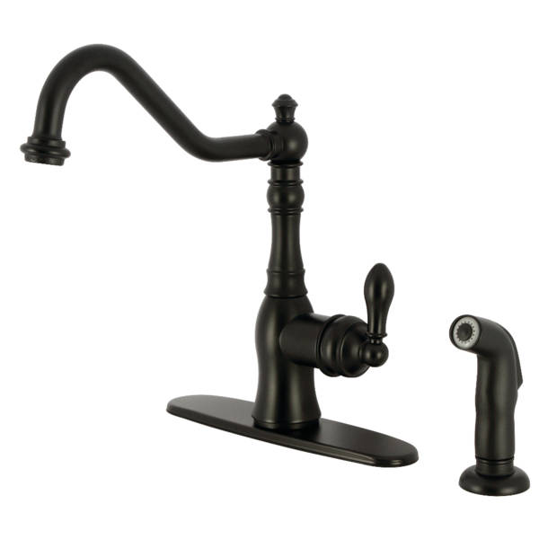 Kingston Brass American Classic Widespread Bathroom Faucet with Drain ...