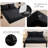 FISHDRU 7-Piece Black Quilt Sets, Full