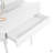 Corner Makeup Vanity Desk With Large Storage, LED Mirror & Stool, Brightness Adjustable
