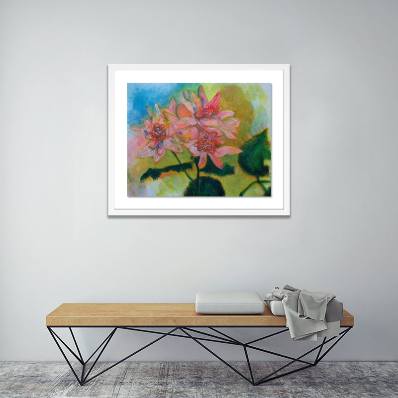 Untitled Floral III Painting by Amy Bautz, White, 20" H x 24" W x 1.5" D