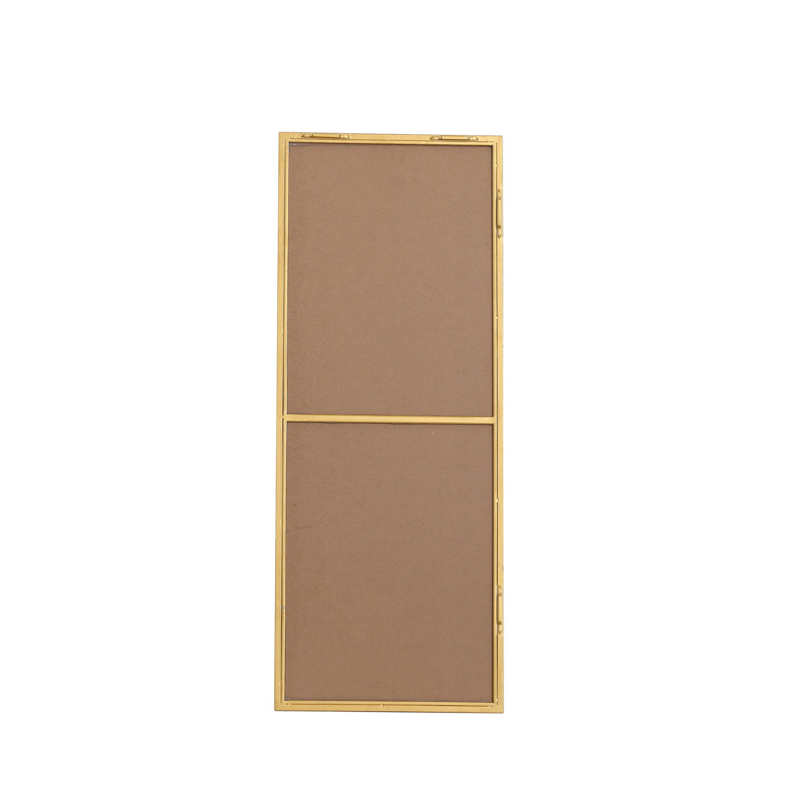 Sabine Metal Rectangle Wall Mirror, 36" x 14", Brass