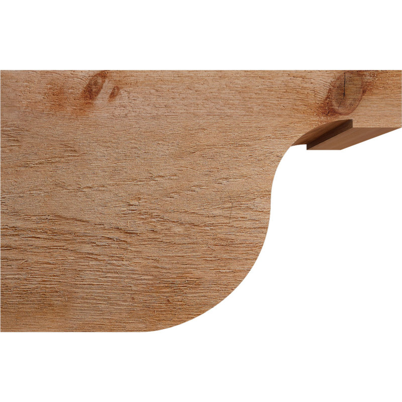 Queue de chevron Del Monte, Cèdre rouge de l'Ouest, 12"H x 6"W x 18"L