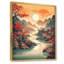 Intense Sunset Over Mountains III, reproduction d'art sur toile encadrée-88538700-88538704