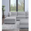 Ensemble de canapé modulaire en velours côtelé 7 pièces gris foncé 2X