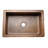 33" Hammered Antique Copper Apron Front Single Basin Kitchen Sink