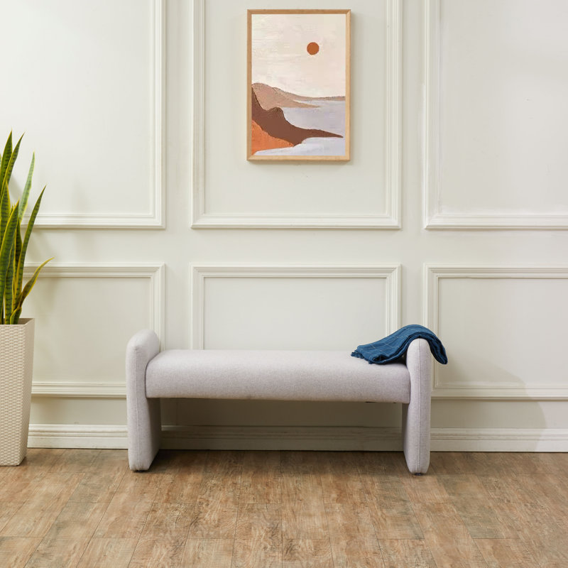 Gyimah Polyester Upholstered Bench
