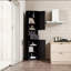 Armoire de rangement haute et mince avec 2 portes de grange, un tiroir et des tablettes réglables pour l'organisation de plusieurs pièces-813524902