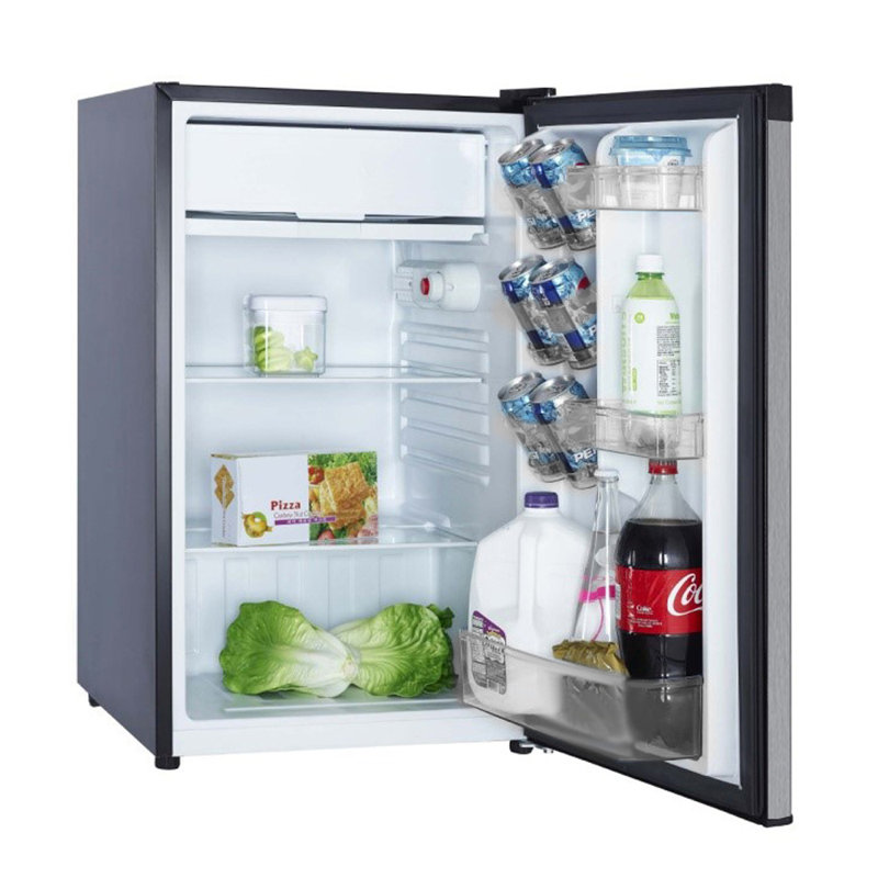 Mini réfrigérateur autoportante 4,4 pi. cu., Aspect métalisé