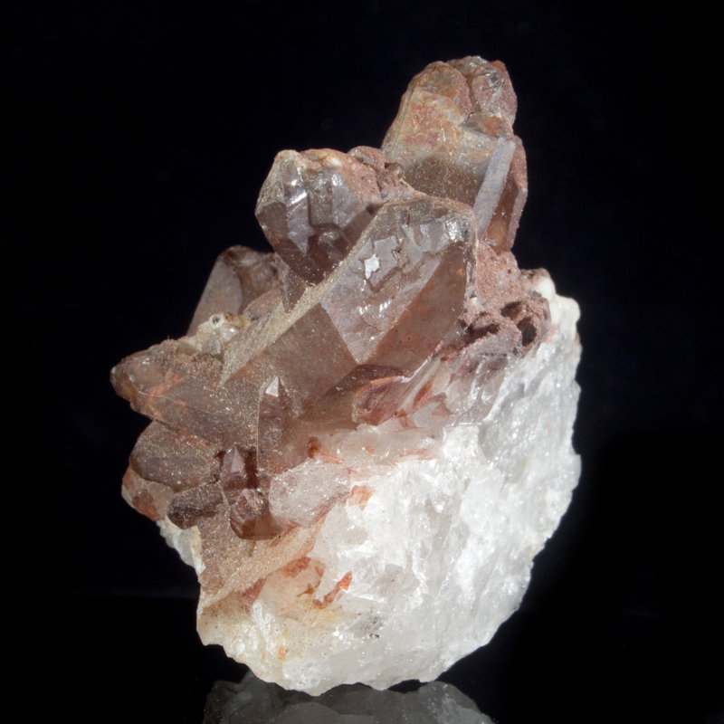 Hematite Quartz Cluster - Sidi Said, Morocco