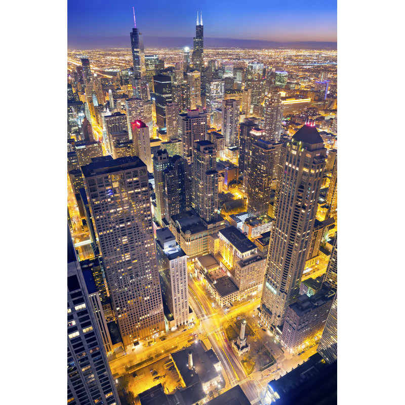Chicago. - Photographie sur toile tendue, L 12 po x H 18 po