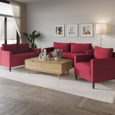 Barkim 3 - Piece Living Room Set