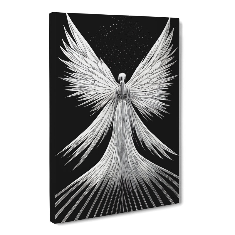 CAN-V0523-2620X Unique Angel Vol.2 - Wrapped Canvas Print, 50cm H x 35cm W x 3cm D, Unframed