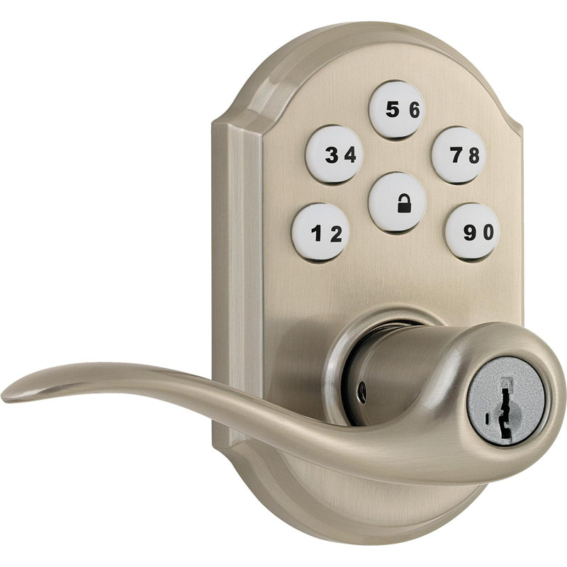 Single Cylinder Smart Deadbolt, Satin Nickel
