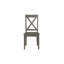 Chaise d'appoint en bois massif à dossier croisé Jurney-1357599100