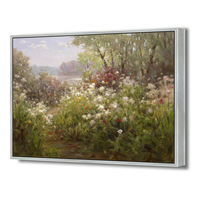 Wildflowers By The Fence Print