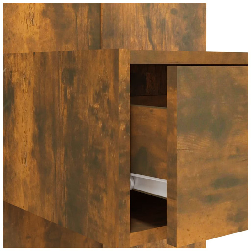 Jamad UK Double - DE 135 X 190 Cm Headboard, Kingsize (5'), Smoked Oak