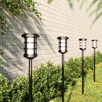 Solar Powered Integrated LED Aluminium Pathway Light Pack