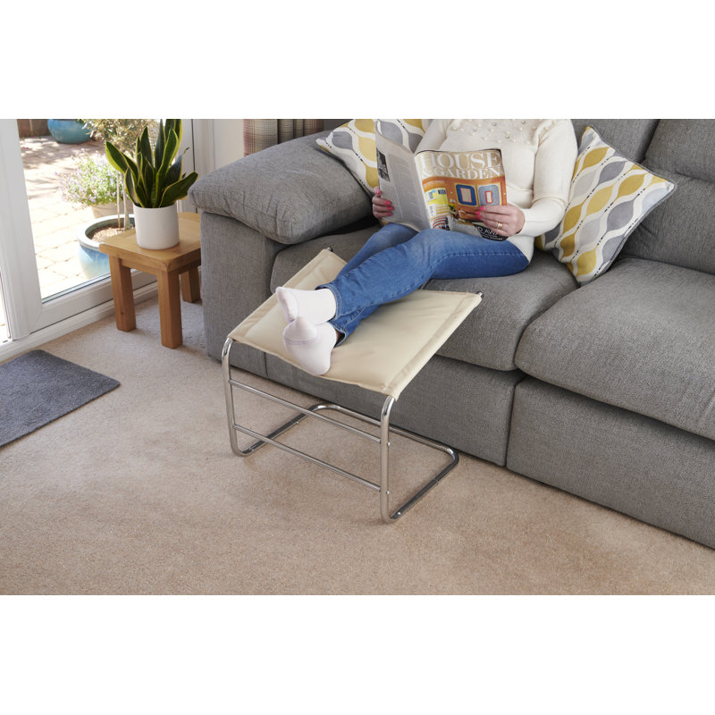 Aryas Wide Cover Footrest, Beige