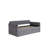 Dark Grey Velvet Twin Bed With Trundle And - Comfortable Bedroom Decor Pull-Out-178309317