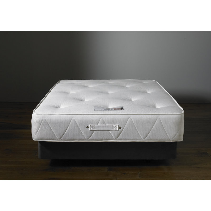Asia Upholstered Divan Bed with Mattress, Midnight Blue Linen, Small Double, 4 Drawer Continental