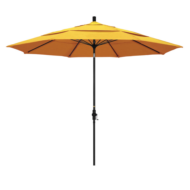 Brent 132'' Market Sunbrella® Umbrella, Canvas Sunflower Yellow Sunbrella® Canvas
