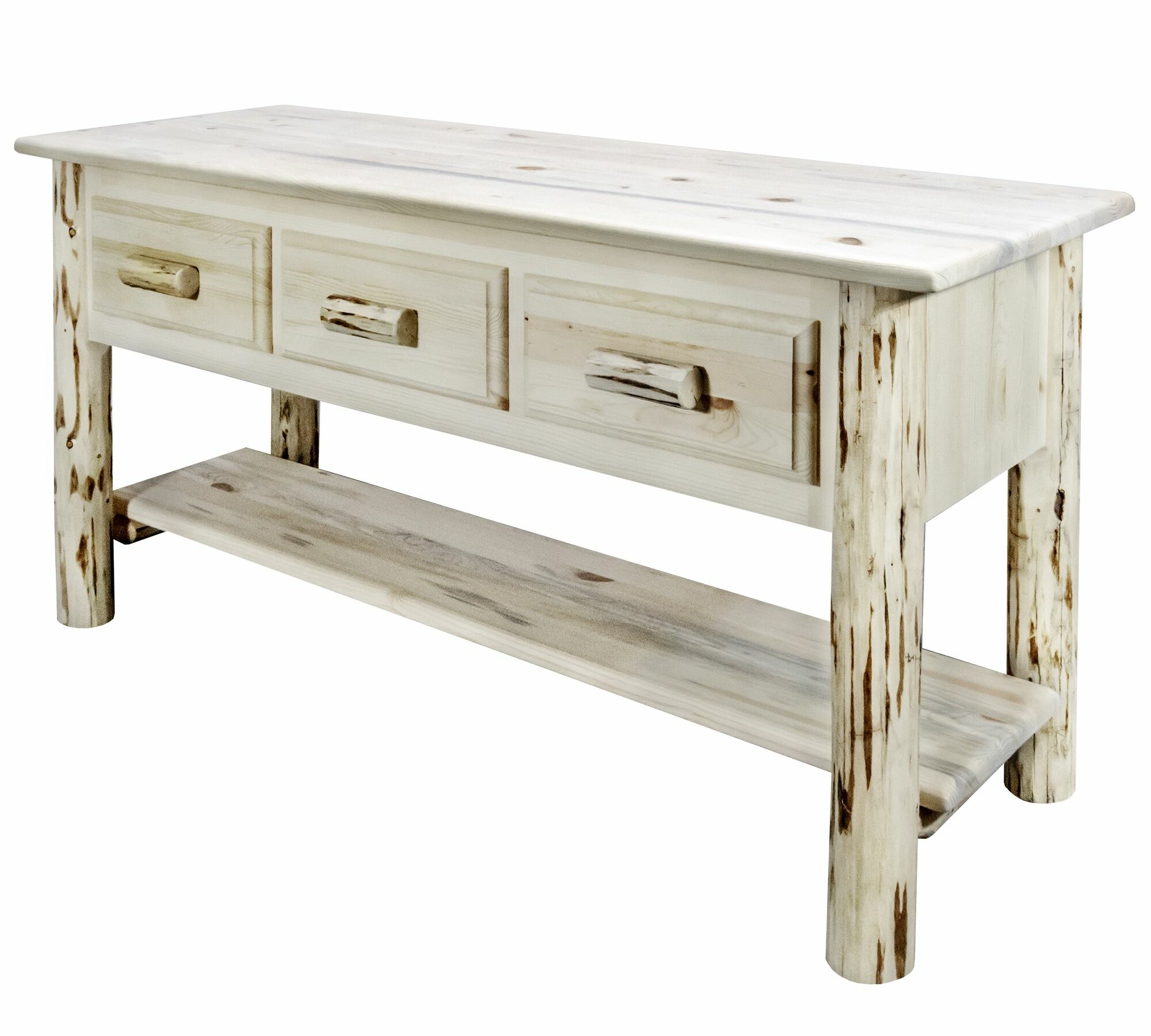 Loon Peak® Karvin 58'' Solid Wood Console Table | Wayfair