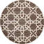 Tapis à motif géométrique brun Theodora-40285070
