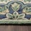 Tapis touffeté à la main 100% laine vert Cementon