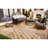 Acacia Wood Interlocking Deck Tiles Checker Pattern-113414280