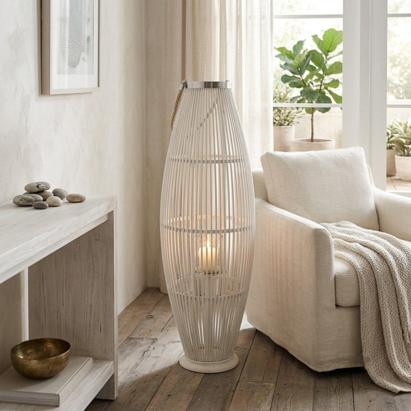Lanterne en bois, Blanc