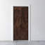 Porte de grange à panneaux en bois récupéré teinté Cali avec trousse de quincaillerie d'installation-44568025