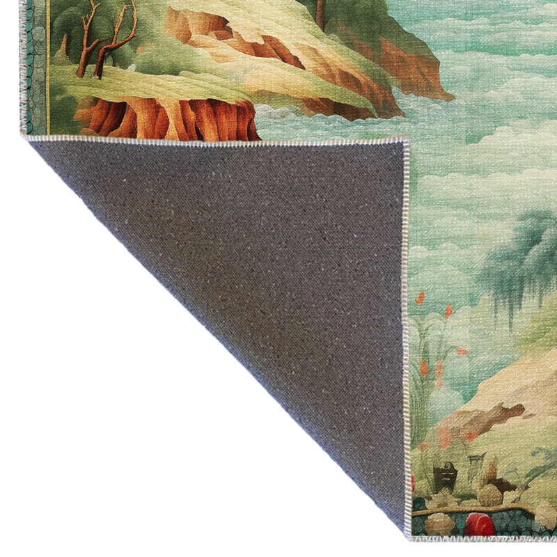 Tapis décoratif à motif de tapisserie, Rectangle 2 pi 8 po x 5 pi