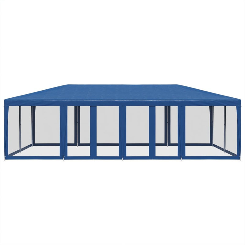 Manatuto 3m x 3m Steel Party Tent, 268cm H x 800cm W x 400cm D, Blue