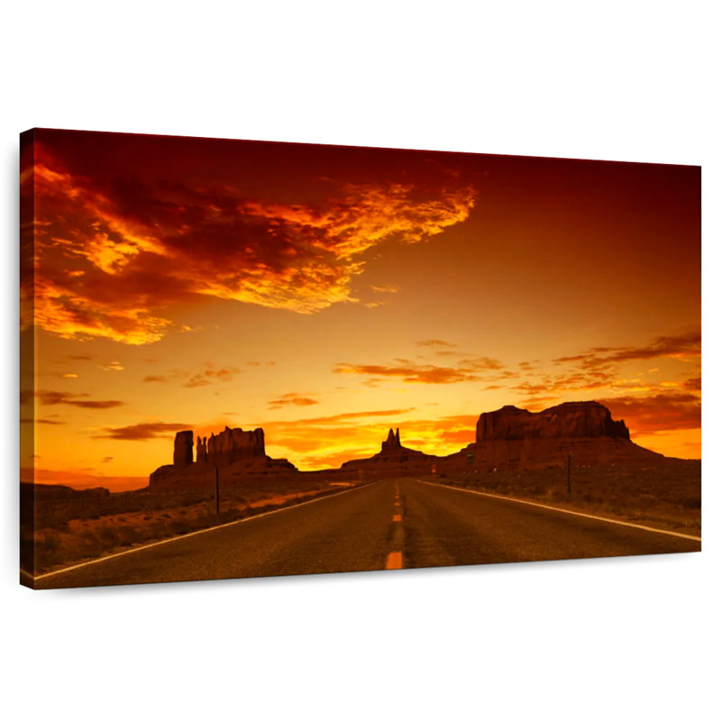 Mehar Road Sunset, 24" H x 36" W