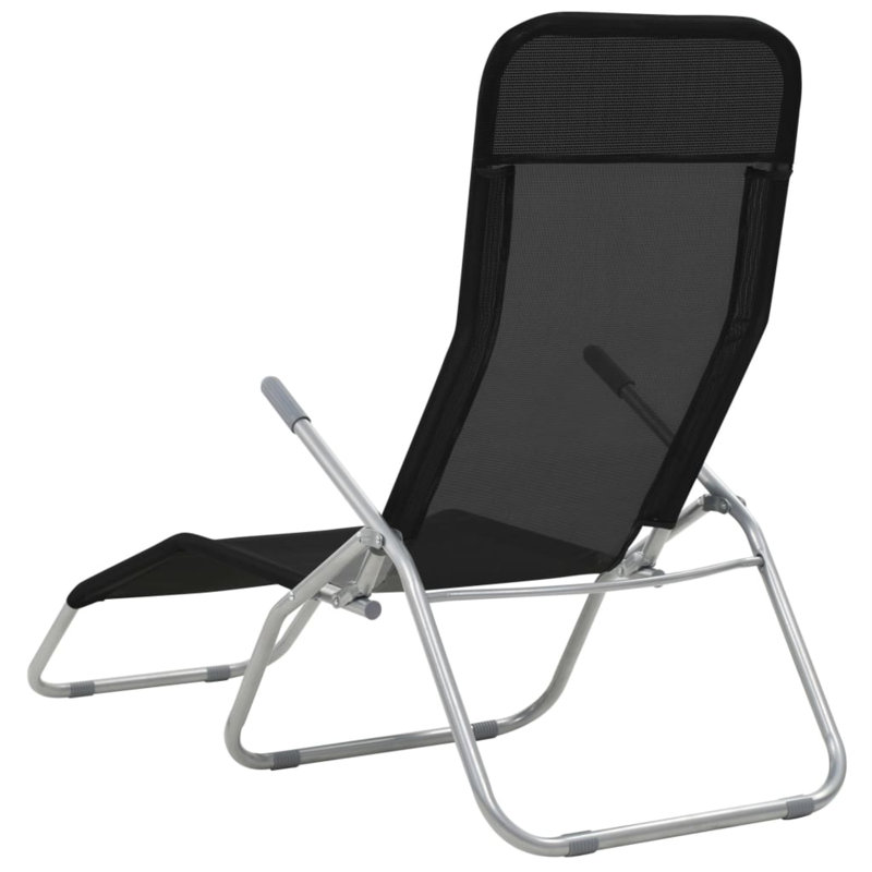 Dicha Reclining Deck Chair, Black