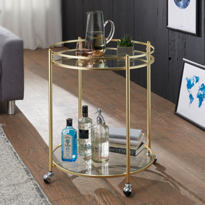 Kaden Aluminium Bar Cart