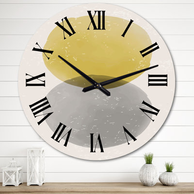 Oversized Moon Shape Minimalist II Wall Clock