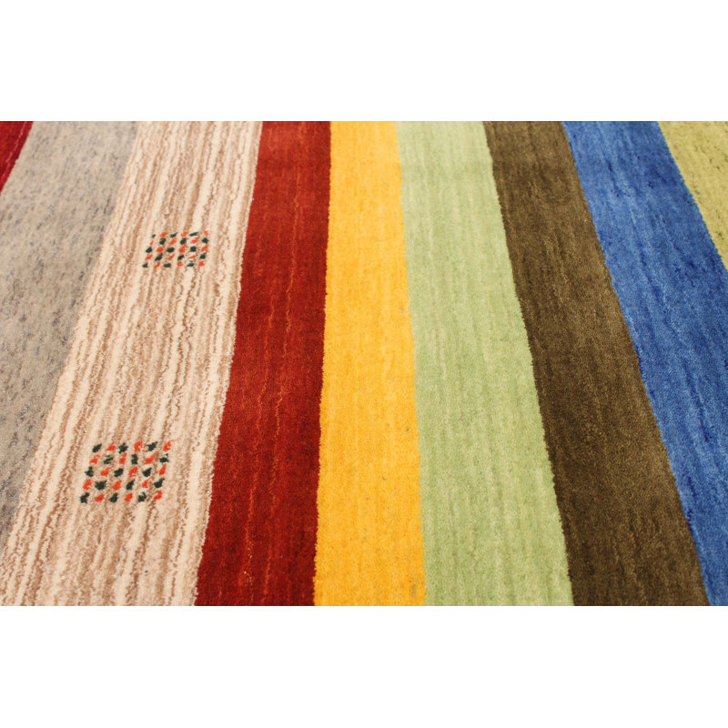 Tapis multicolore 8 pi 4 po x 9 pi 11 po Helbe Gabbeh