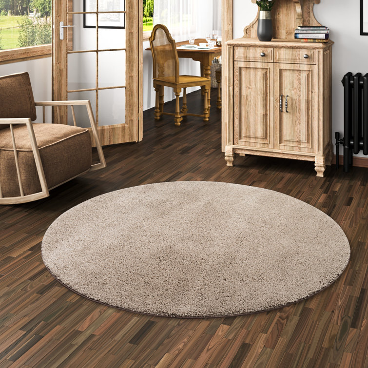 Ephie Solid Colour Shag Area Rug