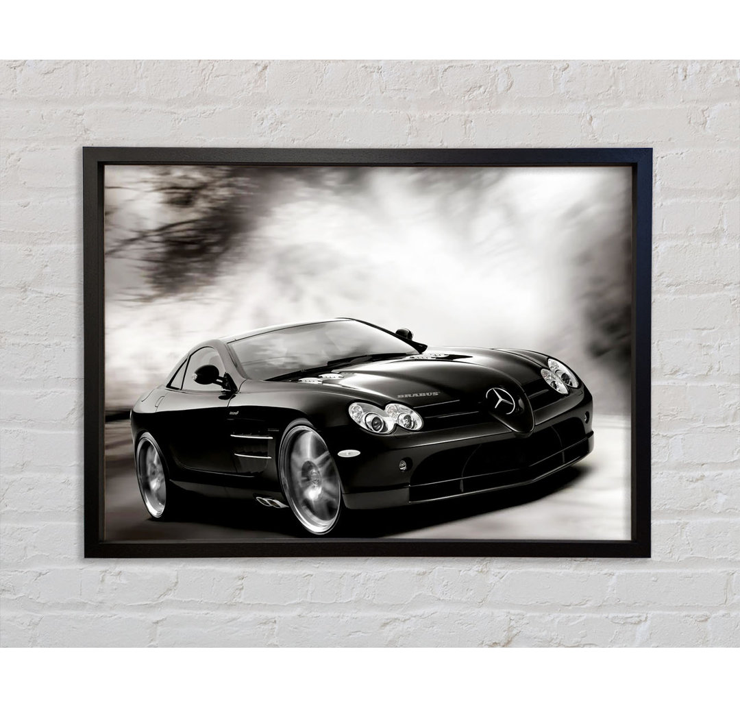 Mercedes Maclaren Black And - Single Picture Frame Kunstdrucke auf Leinwand