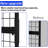 Grid Wall Panels Display Stand - Display Rack with 15 Hooks for Vendor Events Art Display Panels Heavy Duty Floor Standing Movable Detachable Retail Display Stand Wire Grid Tower for Easy Transport