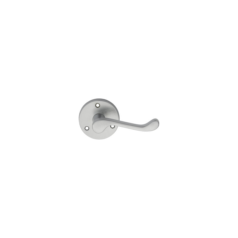 Mackinac Latch Door Handle, Satin Chrome