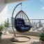 Coussin de remplacement pour chaise de hamac avec coussin amovible et housse amovible pour meubles de patio-424479599