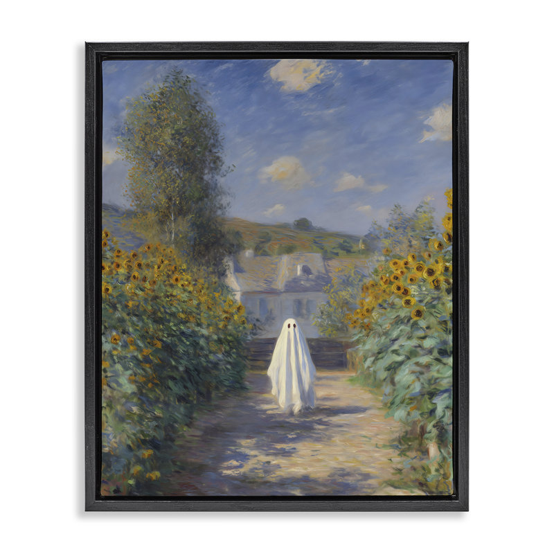Cadre flottant Monet, Cadre flottant noir de jais, H 21 po x l 17 po