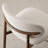25.5" Modern Counter Height Bar Stools Set Of 6, Upholstered Kitchen Island Stools With Curved Back-1859247732