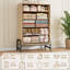 Commode autoportante à tiroirs hauts avec rangement, commode en bois-1993048514
